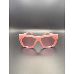 Unbranded Square Oversized Sunglasses Womens Pink Excellent 55-20-143 CAT#1